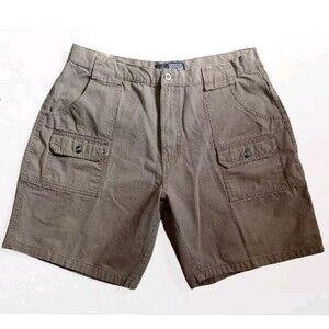 Canyon Guide Outfitters Cargo Shorts Men's Size 33 (Actual) Cotton Tan 8" Inseam